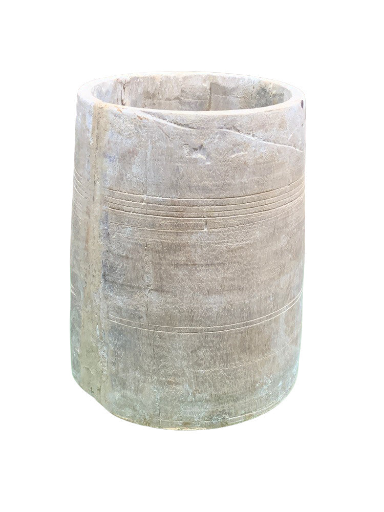 Vintage Indian Wood Vessel - Berbere Imports