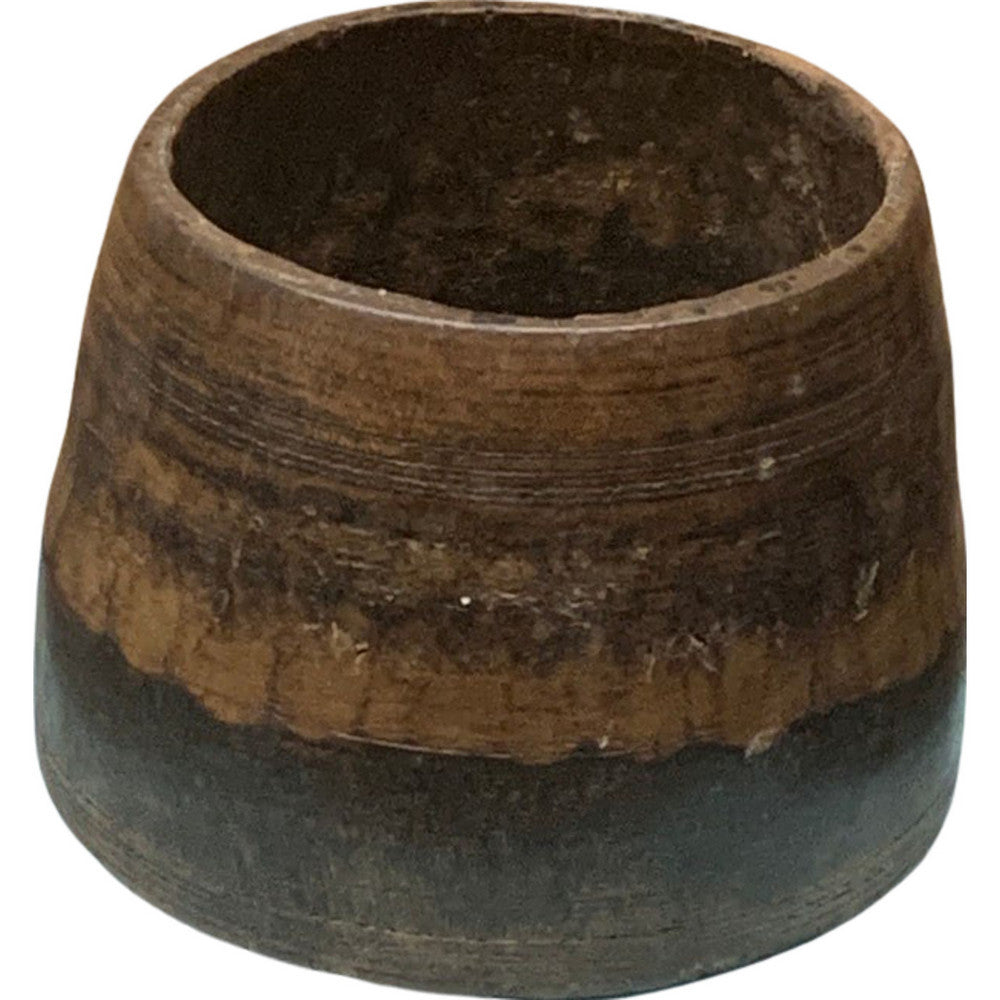 Vintage Indian Wood Vessel - Berbere Imports