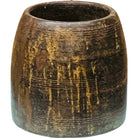 Vintage Indian Wood Vessel - Berbere Imports