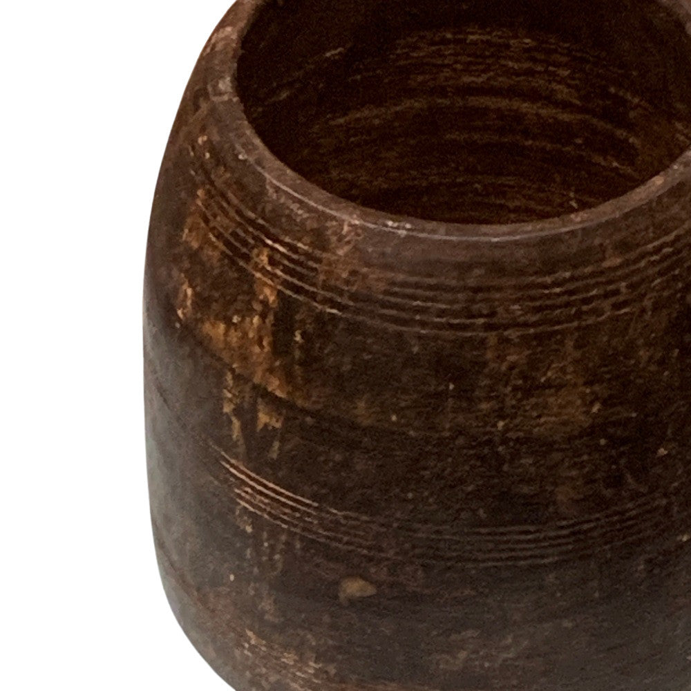 Vintage Indian Wood Vessel - Berbere Imports