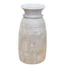 Vintage Indian Wooden Milk Pot - Berbere Imports