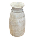 Vintage Indian Wooden Milk Pot - Berbere Imports