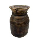 Vintage Indian Wooden Milk Pot - Berbere Imports