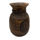 Vintage Indian Wooden Milk Pot - Berbere Imports