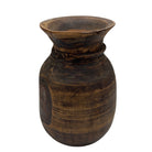 Vintage Indian Wooden Milk Pot - Berbere Imports