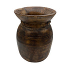 Vintage Indian Wooden Milk Pot - Berbere Imports