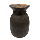 Vintage Indian Wooden Milk Pot - Berbere Imports