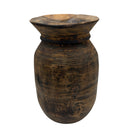 Vintage Indian Wooden Milk Pot - Berbere Imports