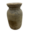 Vintage Indian Wooden Milk Pot - Berbere Imports