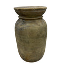 Vintage Indian Wooden Milk Pot - Berbere Imports