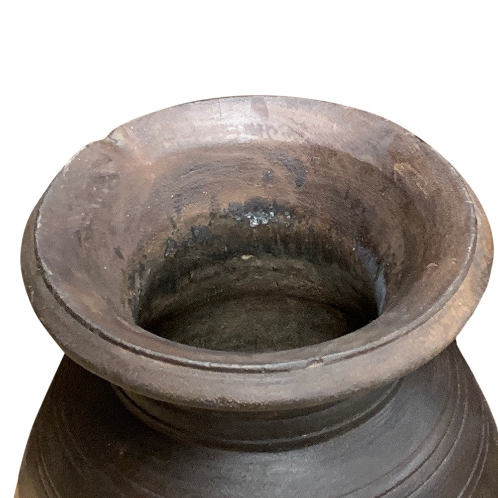 Vintage Indian Wooden Milk Pot - Berbere Imports