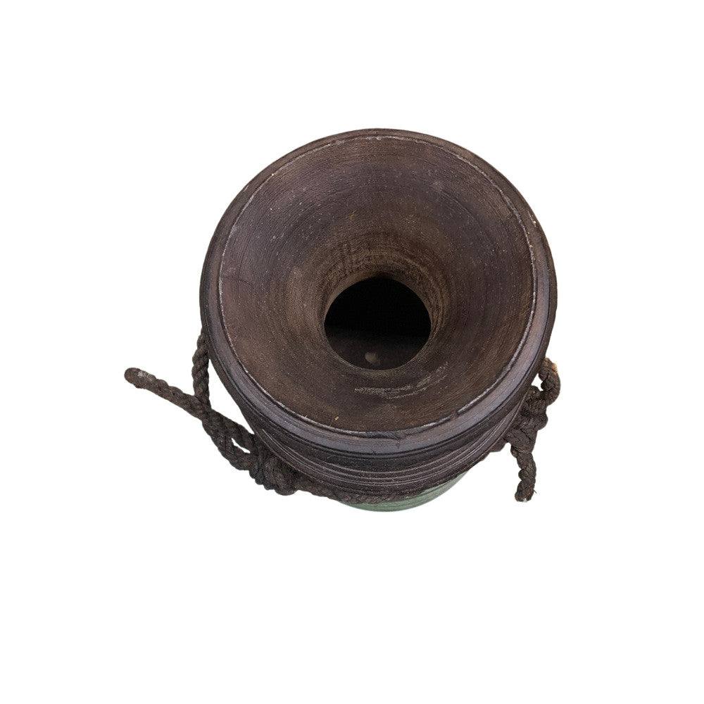 Vintage Indian Wooden Milk Pot - Berbere Imports