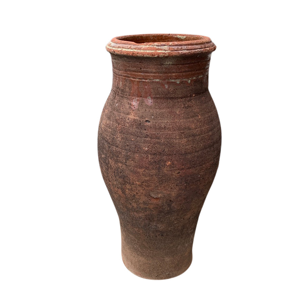 Antique Moroccan Terracotta Coastal Olive Jar-Small - Berbere Imports