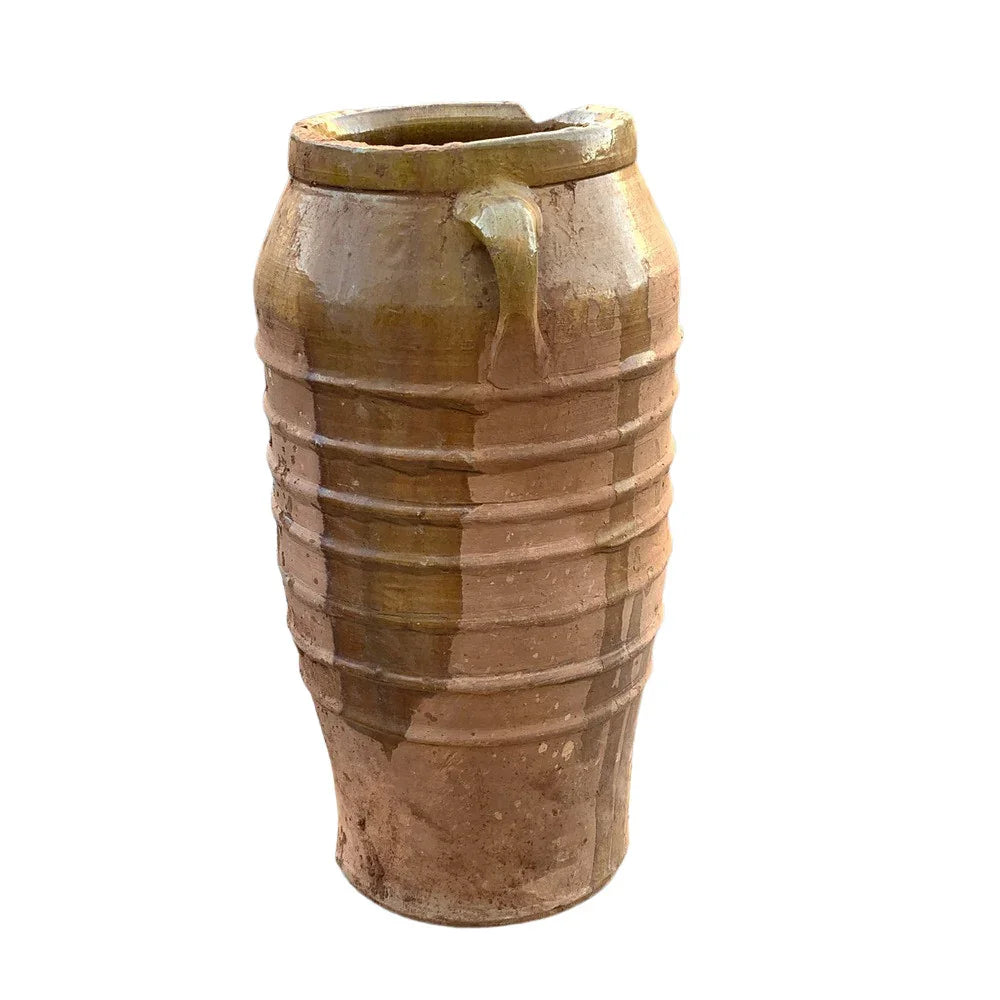 Antique Moroccan Terracotta Coastal Olive Jar - Medium - Berbere Imports