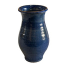 Small Glazed Vase - Dark Blue - Berbere Imports