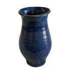 Small Glazed Vase - Dark Blue - Berbere Imports