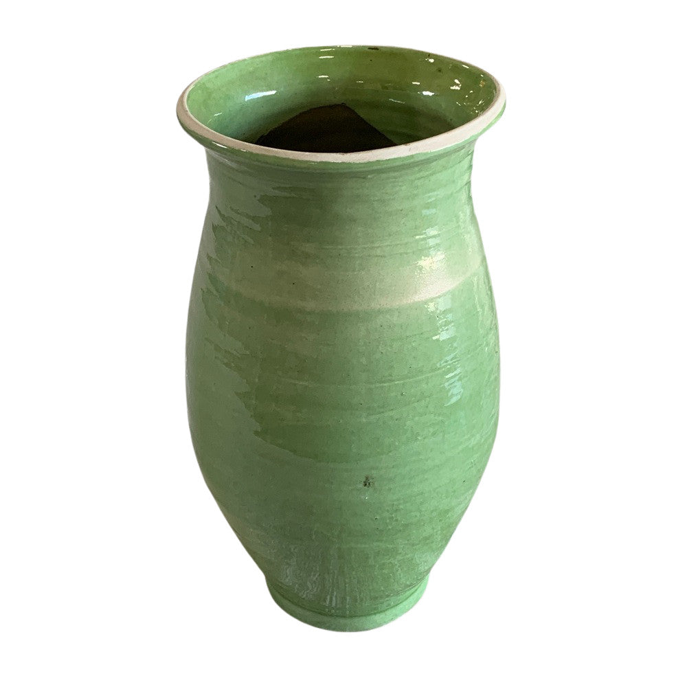 Small Glazed Vase - Mint Green - Berbere Imports