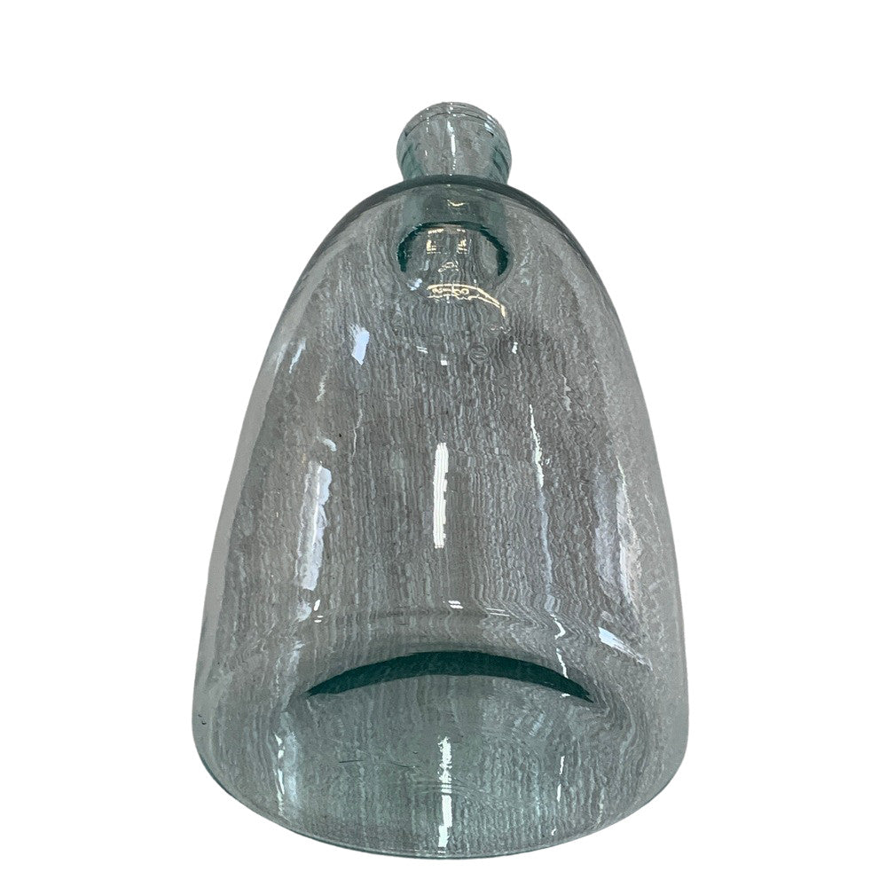 Clear Bell Shaped Glass Bottle - Berbere Imports