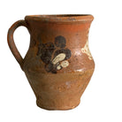Small Antique Hand Painted Terracotta Vessel - Berbere Imports