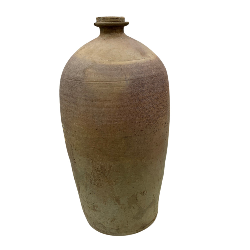 Narrow-Mouth Terracotta Bottomless Vase - Berbere Imports