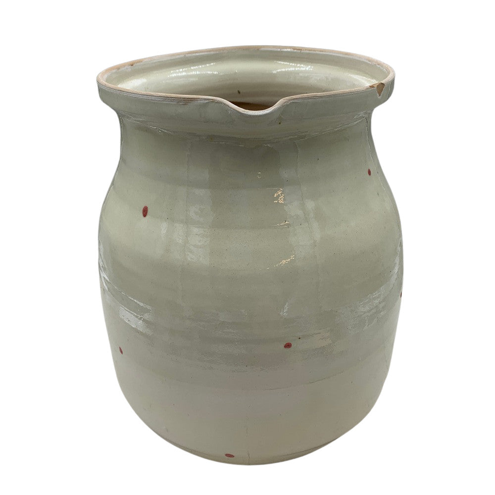 White Terracotta Decorative Pitcher - Berbere Imports