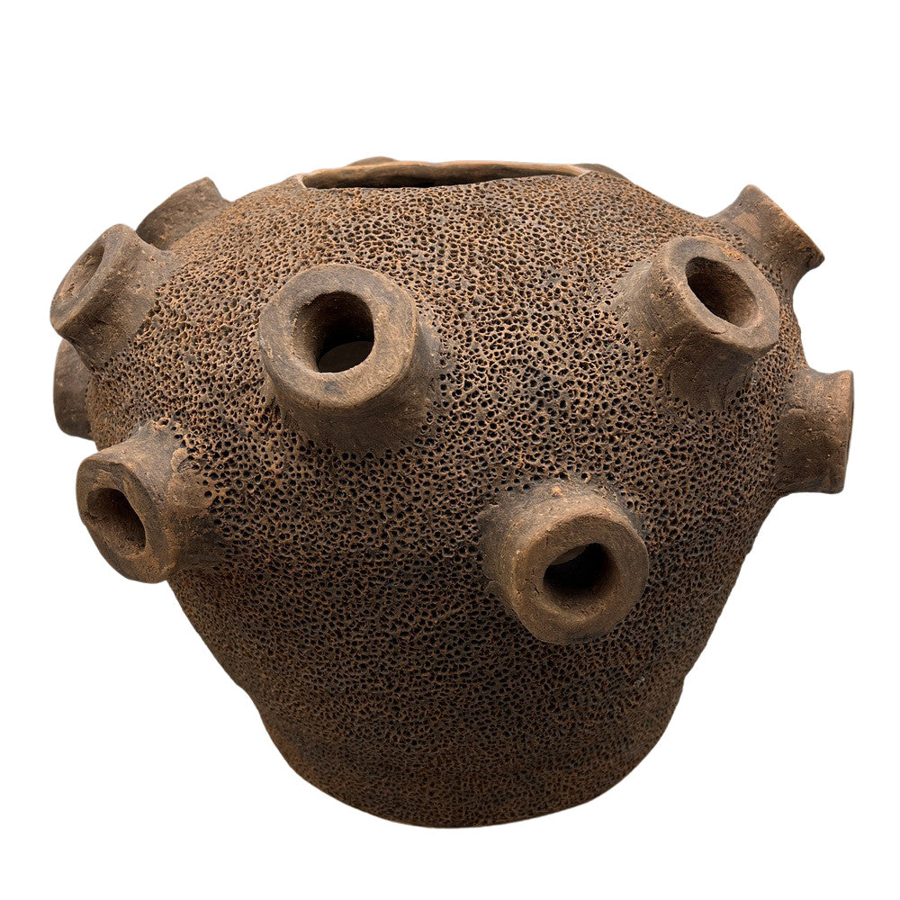 Round Coral-Shaped Terracotta Pot - Berbere Imports