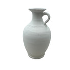 Single-Handle Terracotta Vessel - White Finish - Berbere Imports