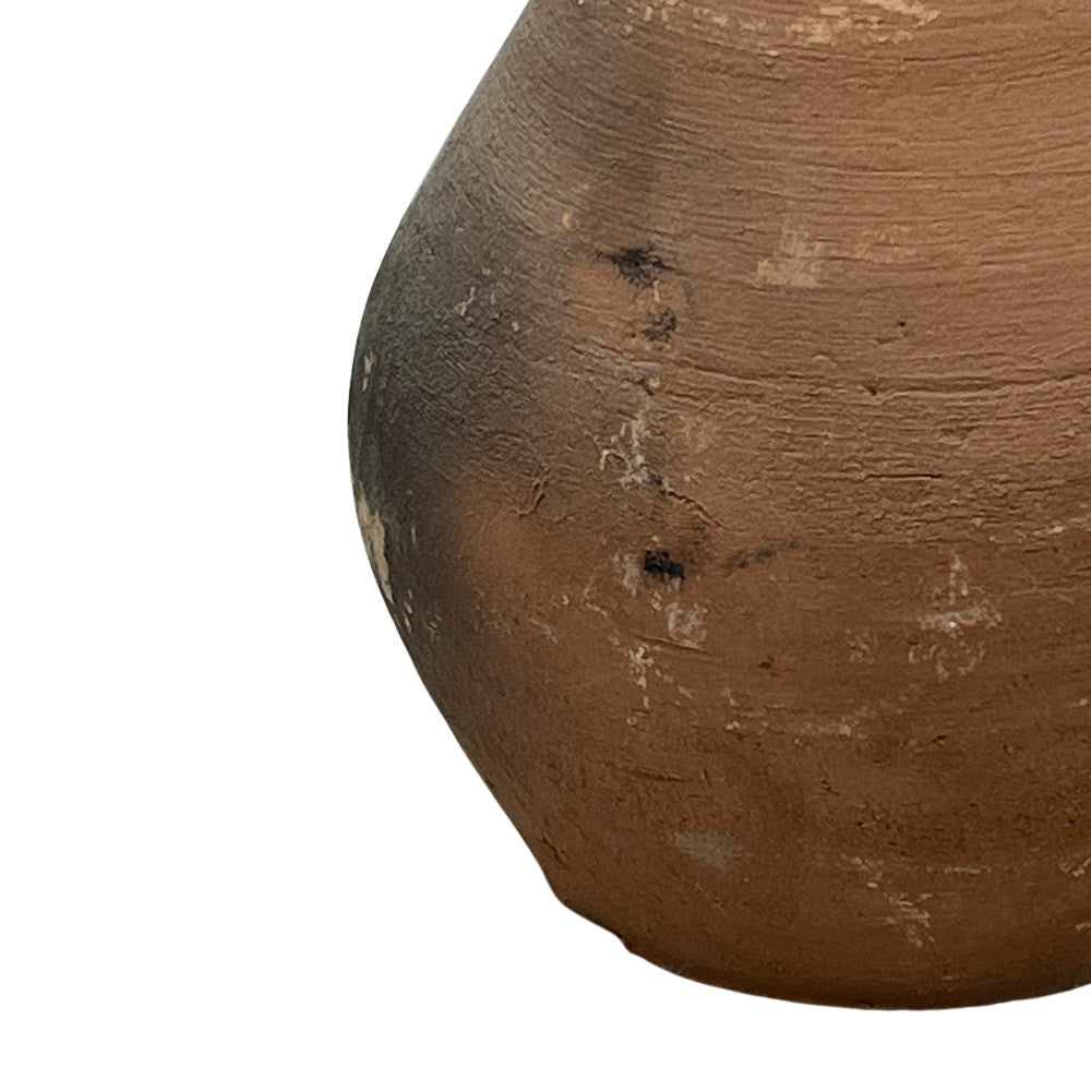 Mexican Terracotta Narrow-Neck Vessel - Berbere Imports