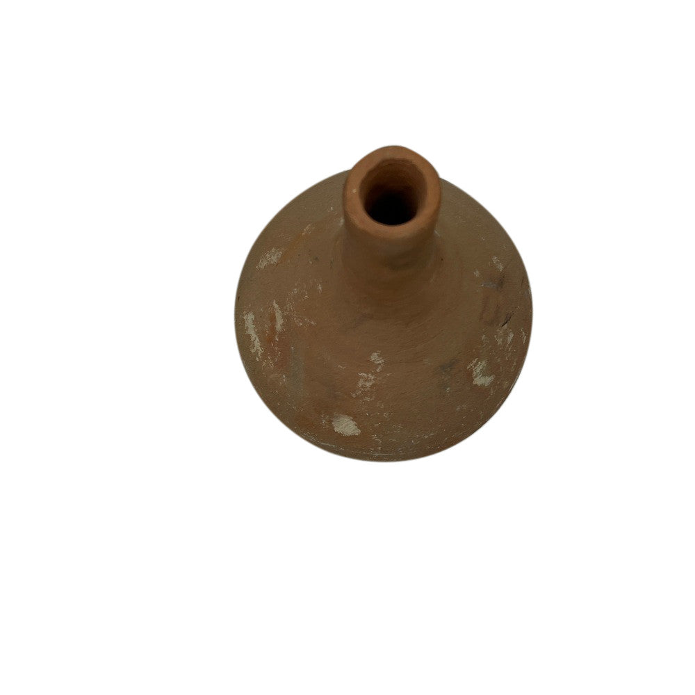 Mexican Terracotta Narrow-Neck Vessel - Berbere Imports