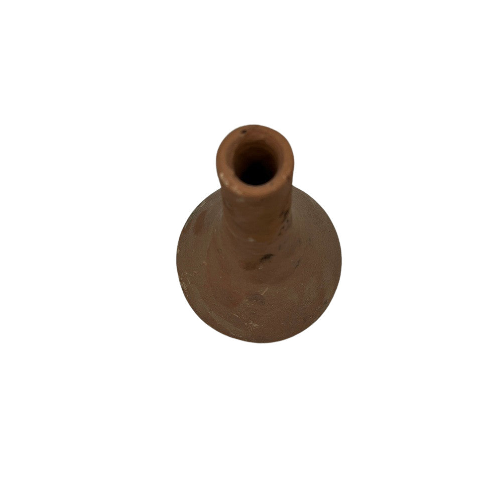 Mexican Terracotta Narrow-Neck Vessel - Berbere Imports