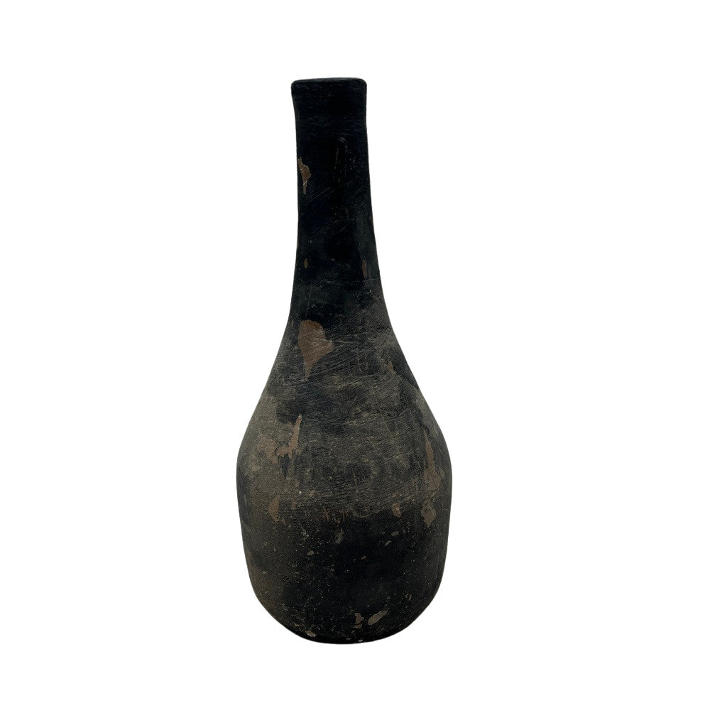 Mexican Terracotta Narrow-Neck Vessel - Berbere Imports