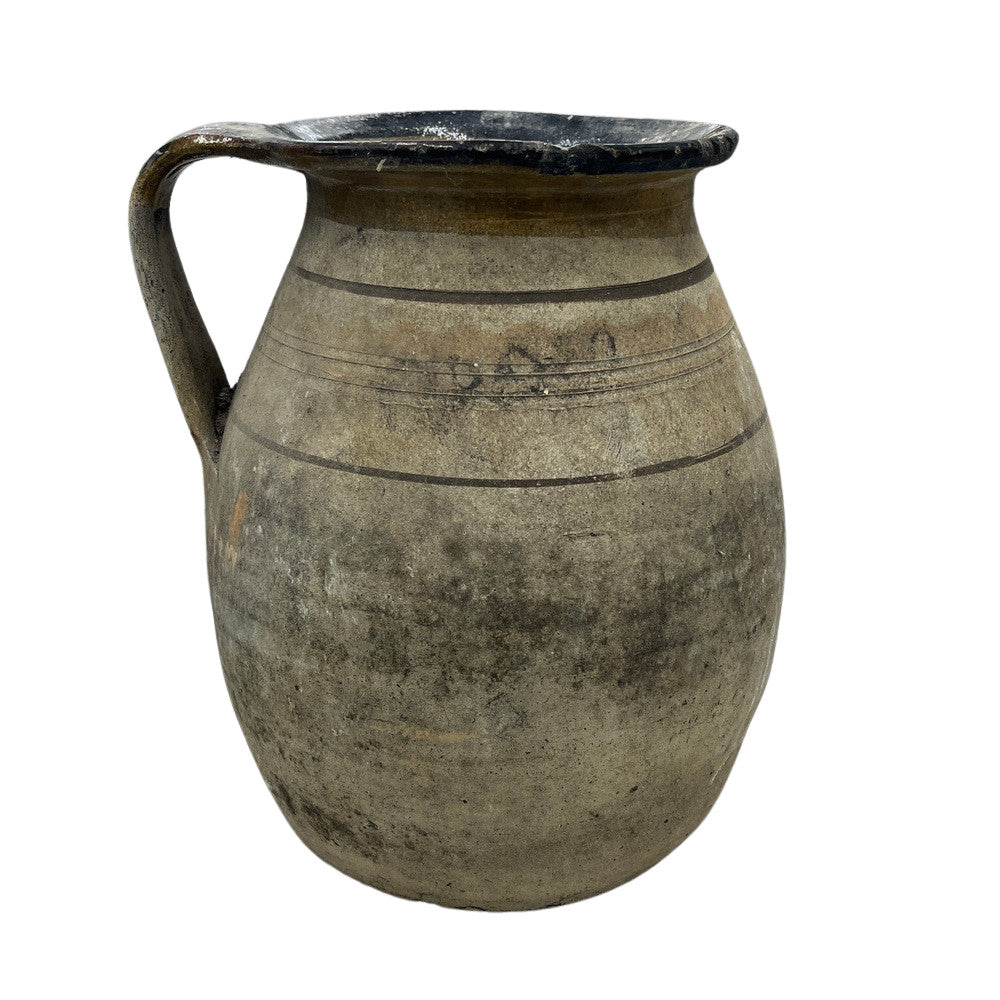 Antique Hungarian Glazed Terracotta Vessel - Berbere Imports