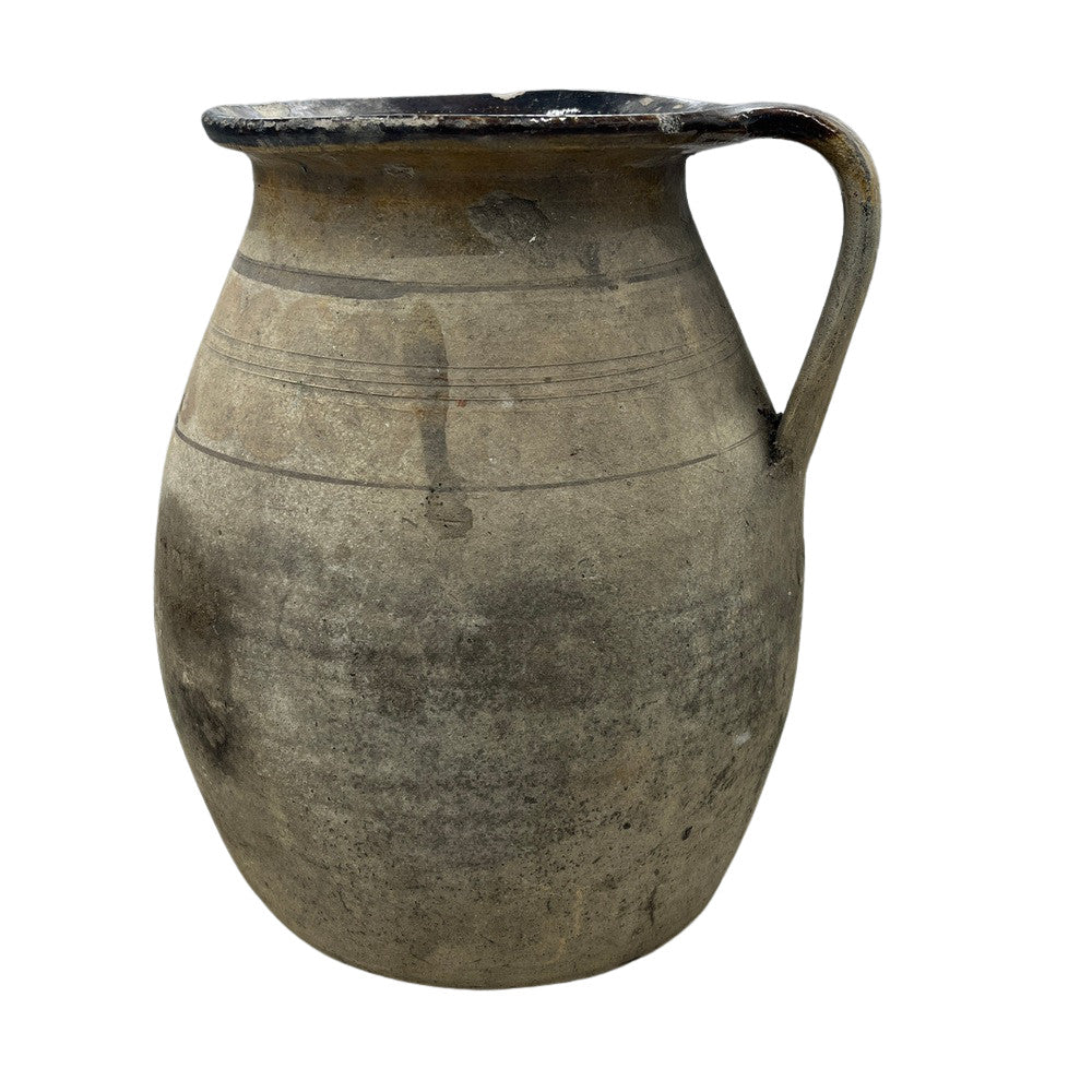 Antique Hungarian Glazed Terracotta Vessel - Berbere Imports
