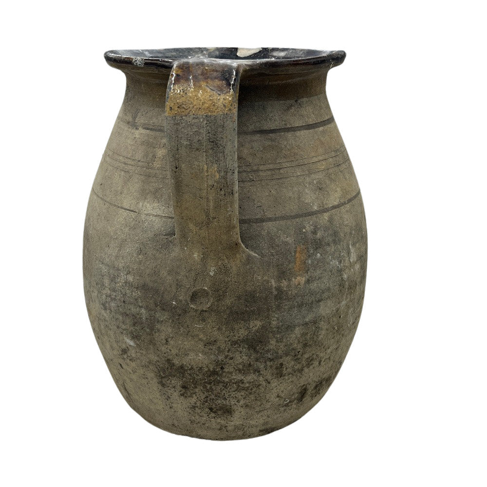 Antique Hungarian Glazed Terracotta Vessel - Berbere Imports