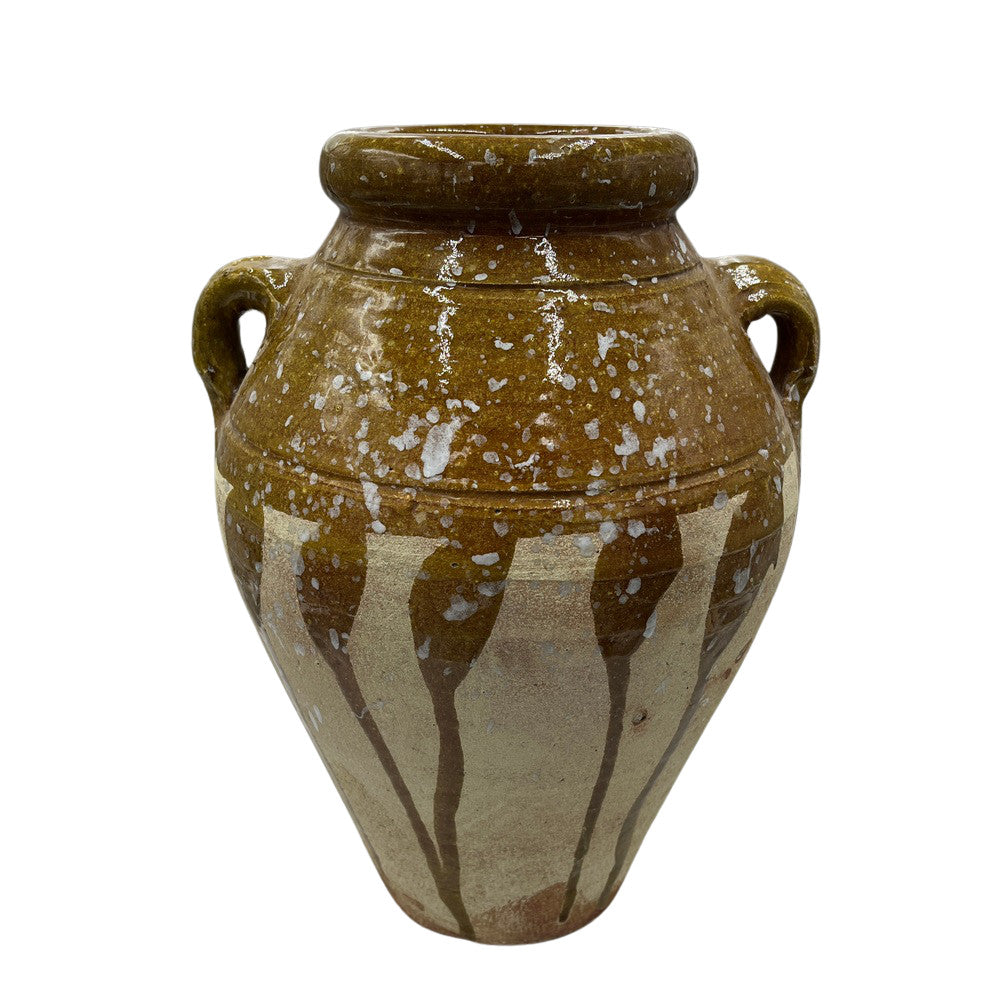 Half-Glazed Terracotta Vessel - Berbere Imports