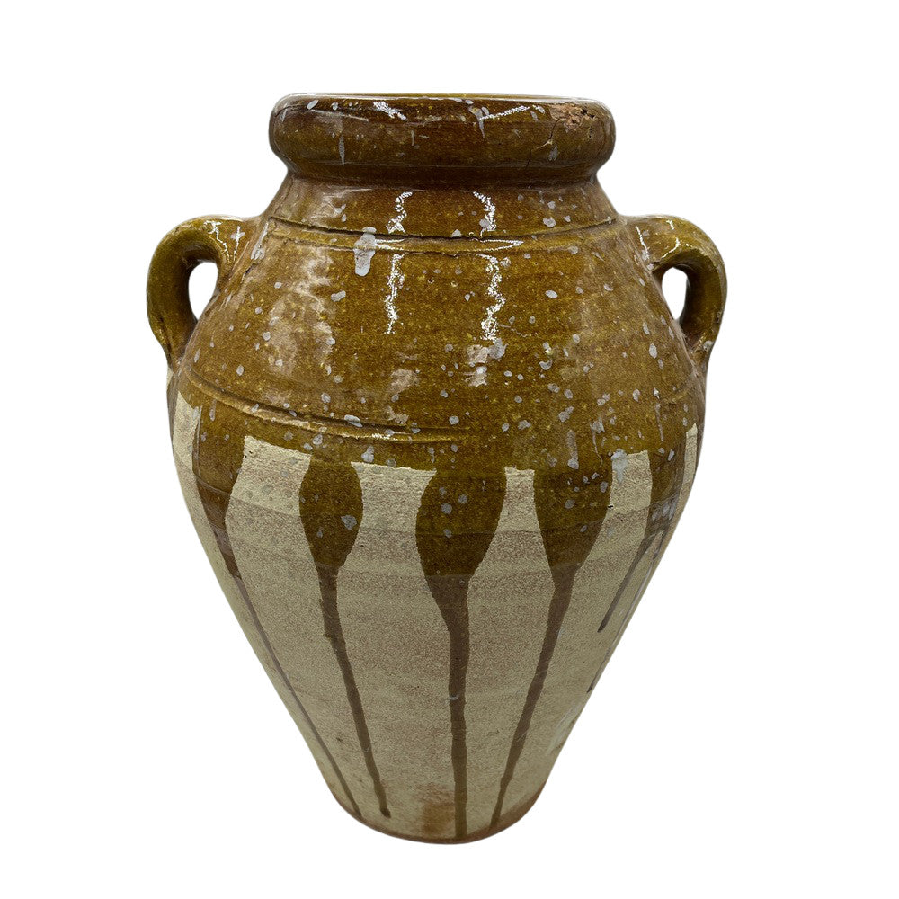 Half-Glazed Terracotta Vessel - Berbere Imports