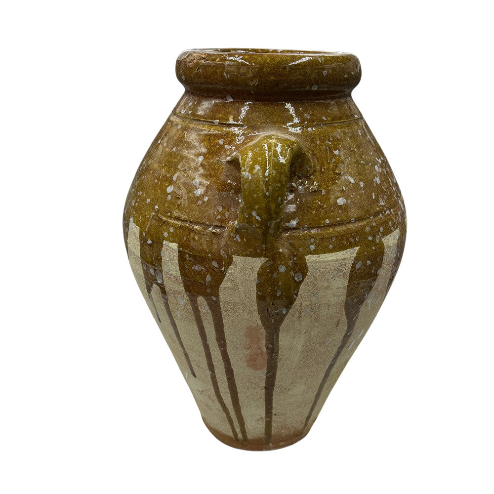 Half-Glazed Terracotta Vessel - Berbere Imports