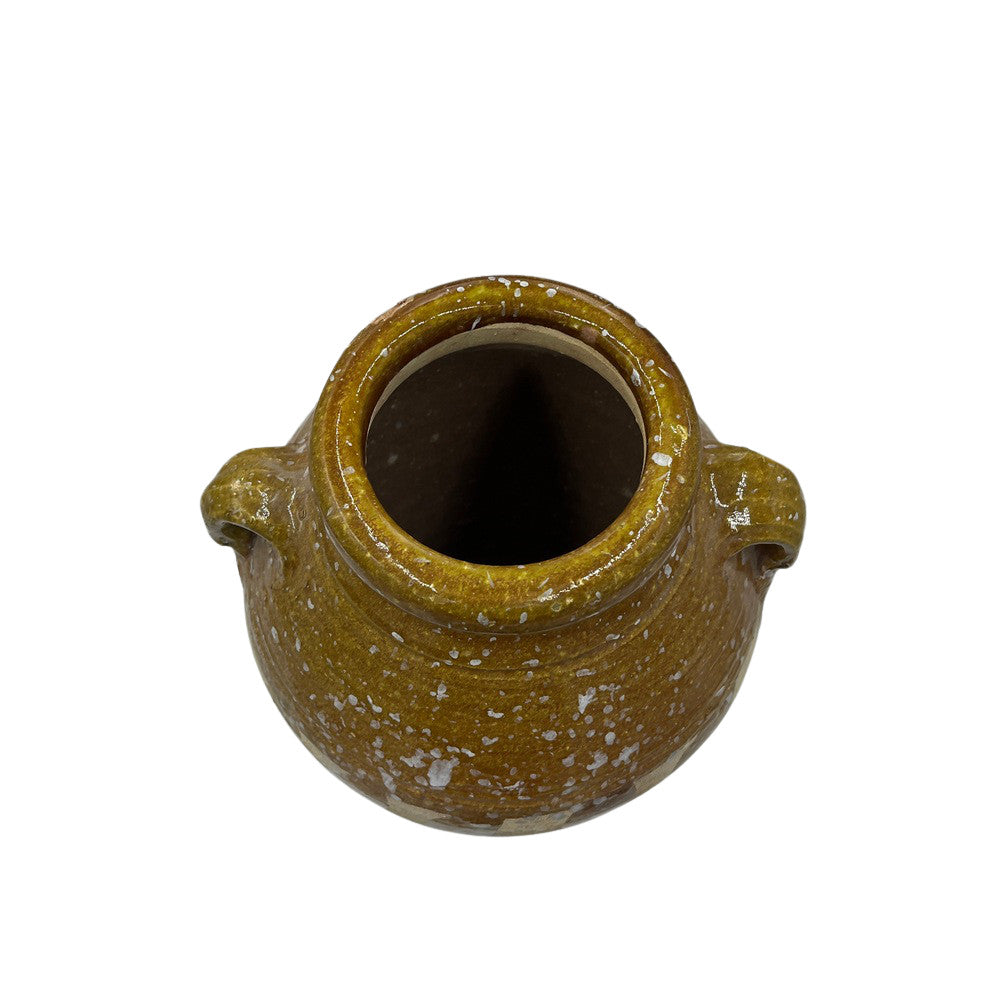 Half-Glazed Terracotta Vessel - Berbere Imports