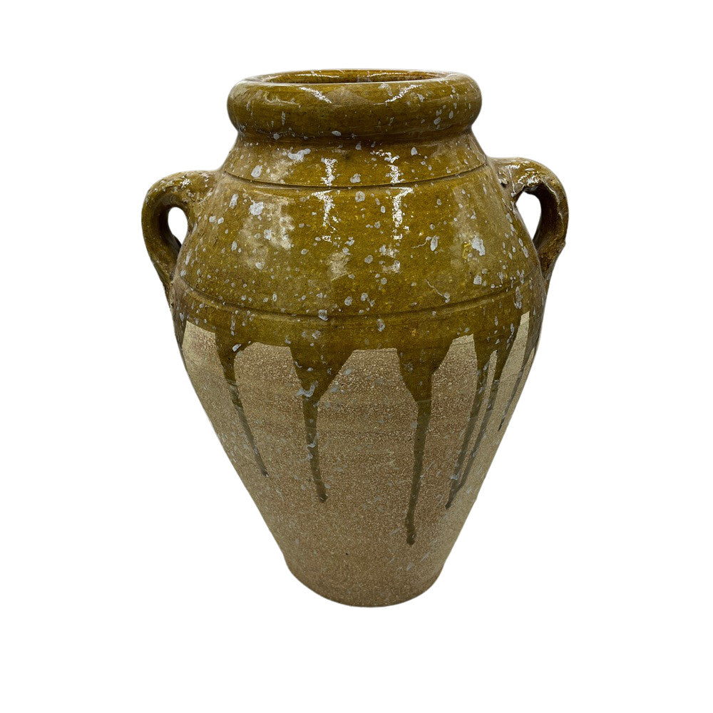 Half-Glazed Terracotta Vessel - Berbere Imports