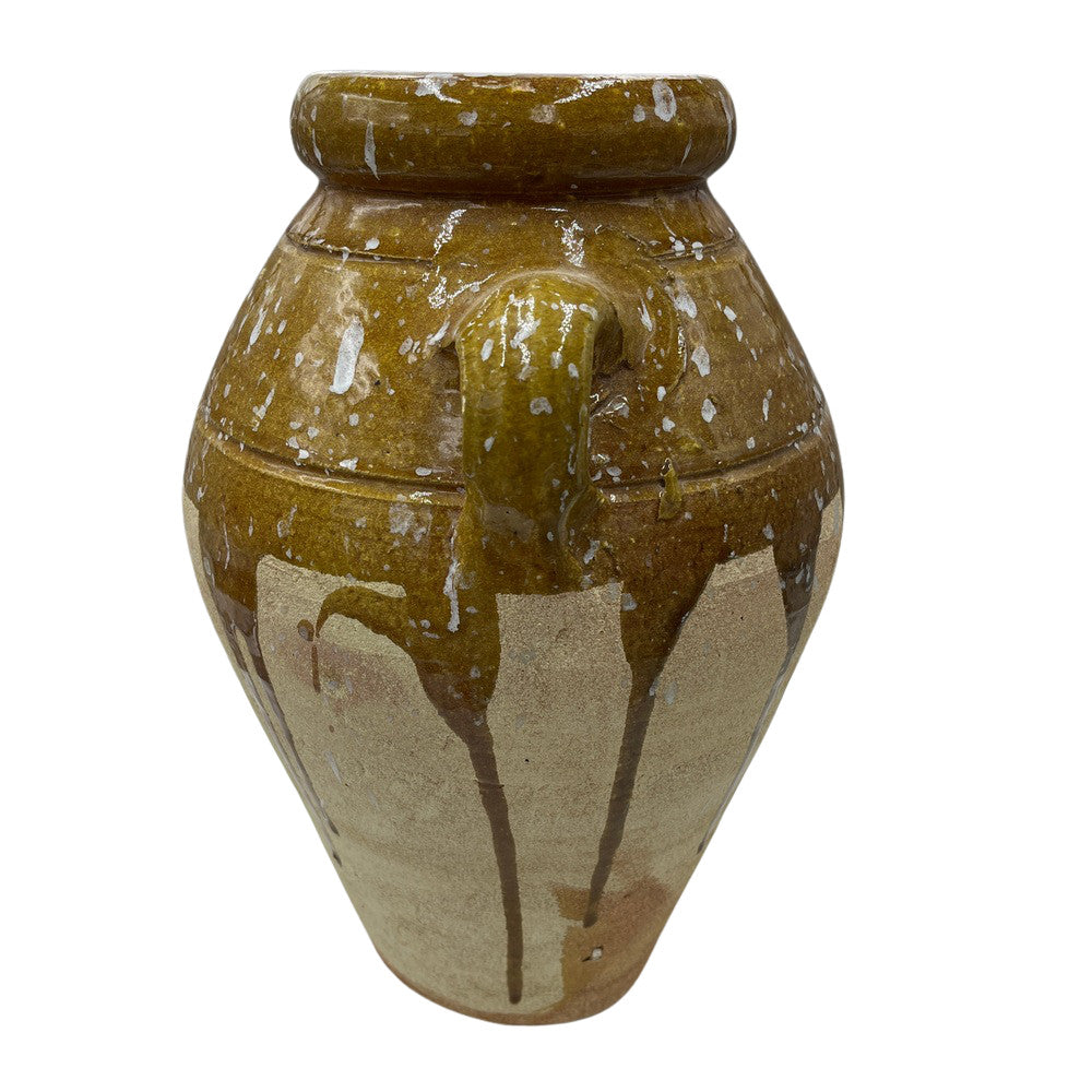 Half-Glazed Terracotta Vessel - Berbere Imports