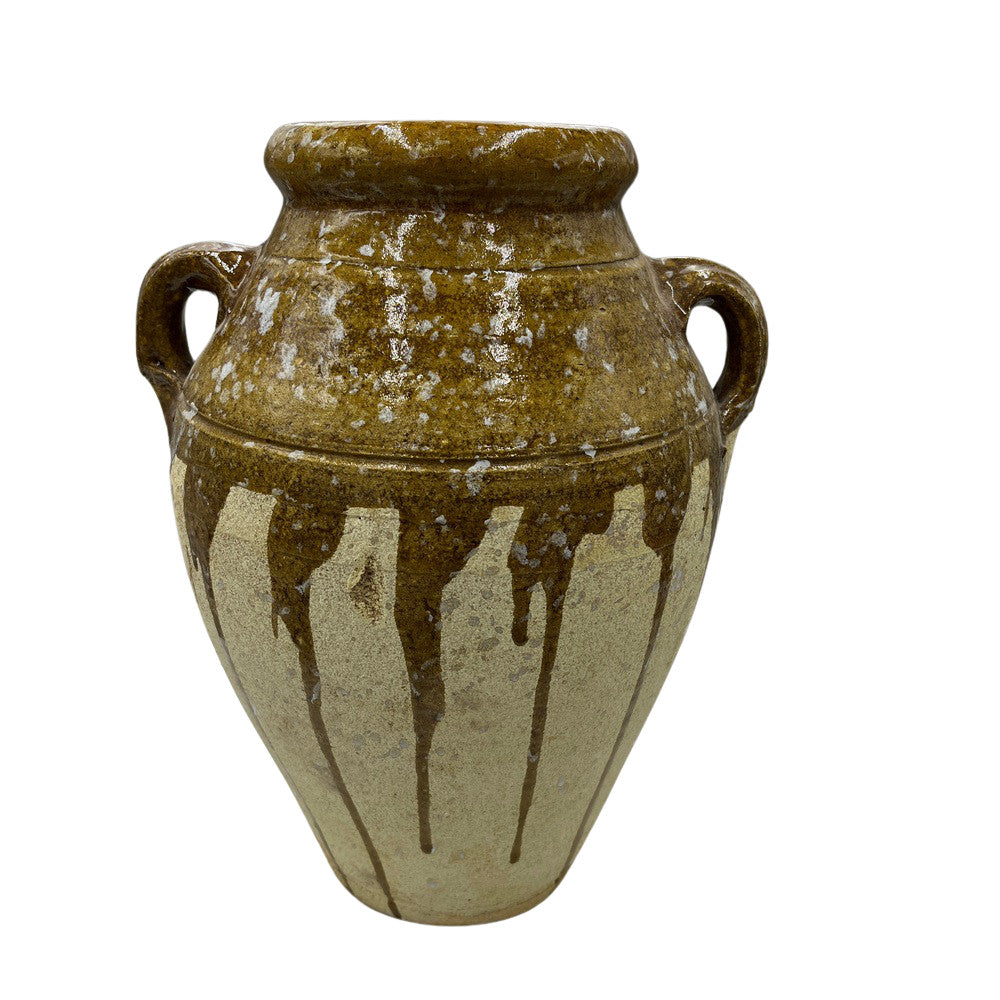 Half-Glazed Terracotta Vessel - Berbere Imports