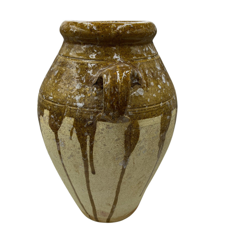 Half-Glazed Terracotta Vessel - Berbere Imports