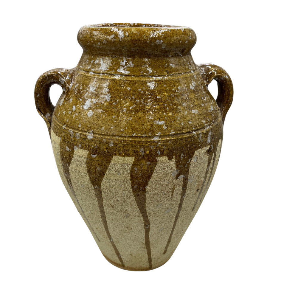 Half-Glazed Terracotta Vessel - Berbere Imports