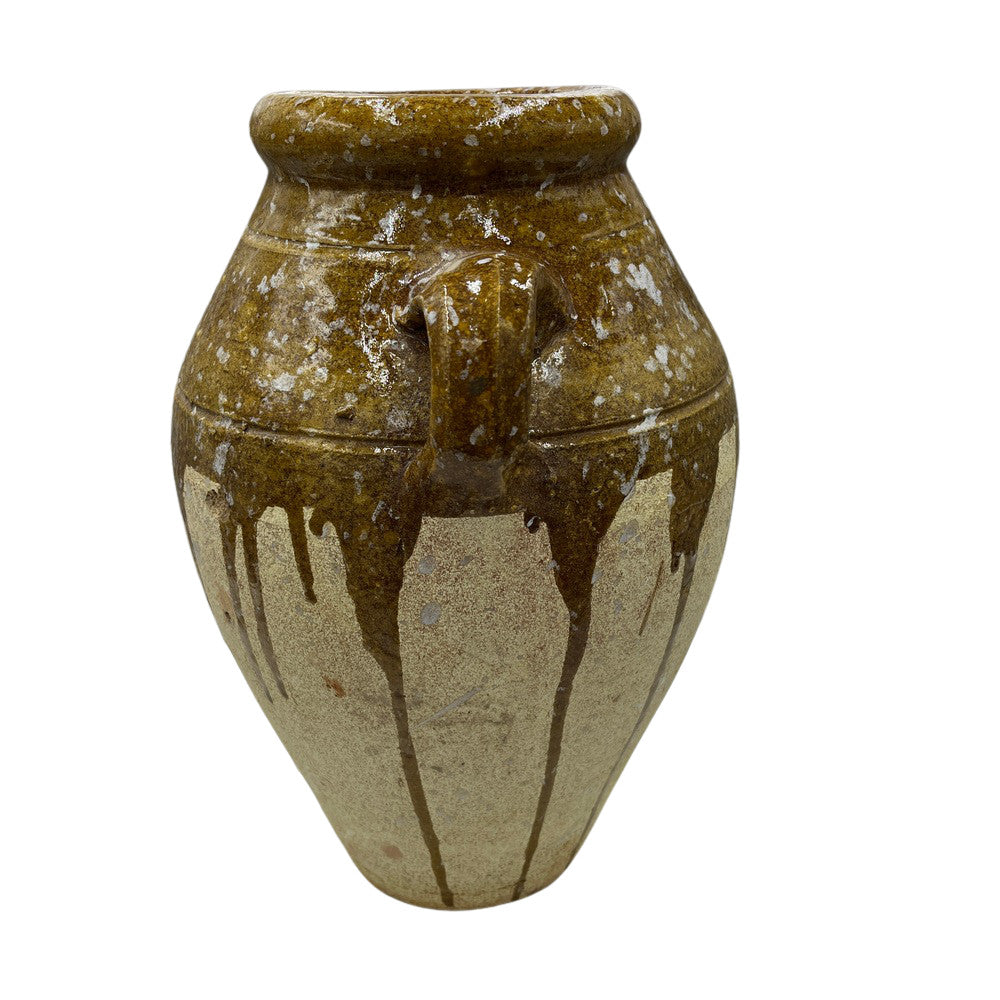 Half-Glazed Terracotta Vessel - Berbere Imports