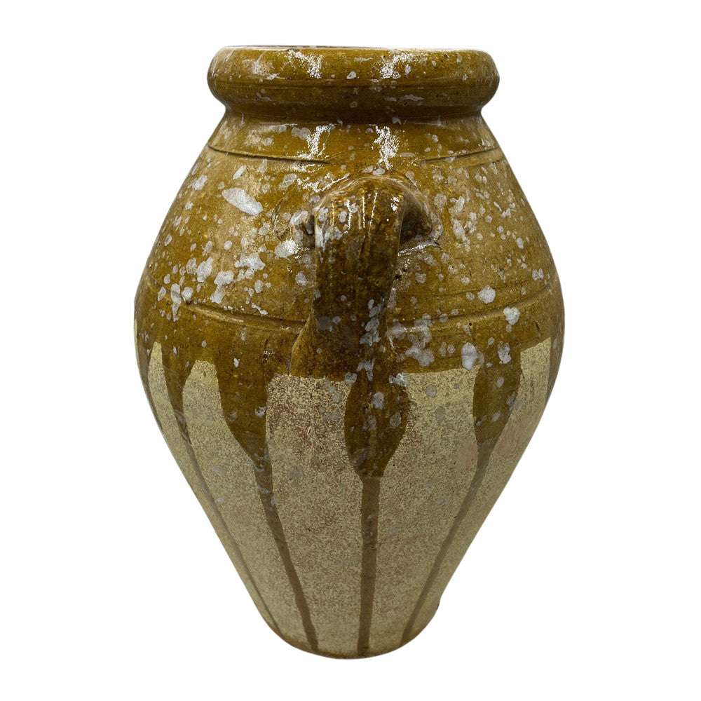 Half-Glazed Terracotta Vessel - Berbere Imports