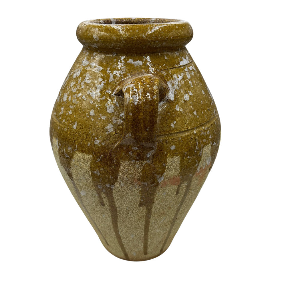 Half-Glazed Terracotta Vessel - Berbere Imports