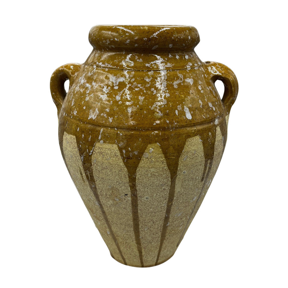 Half-Glazed Terracotta Vessel - Berbere Imports