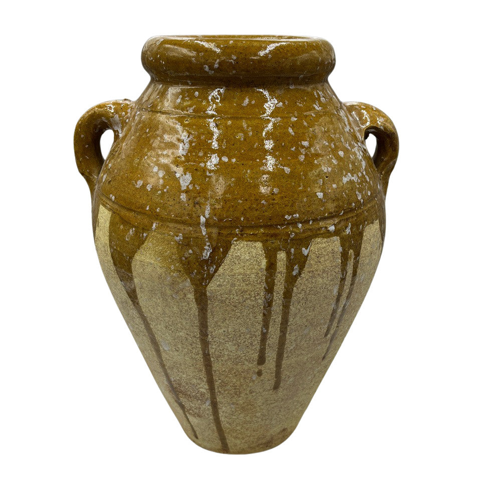 Half-Glazed Terracotta Vessel - Berbere Imports