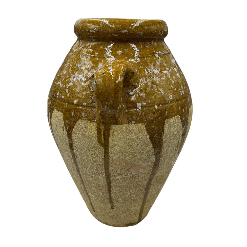 Half-Glazed Terracotta Vessel - Berbere Imports