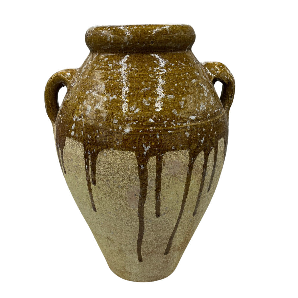 Half-Glazed Terracotta Vessel - Berbere Imports